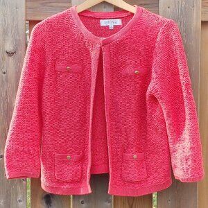 KASPER Blazer Women's Size M Textured Knit Blazer